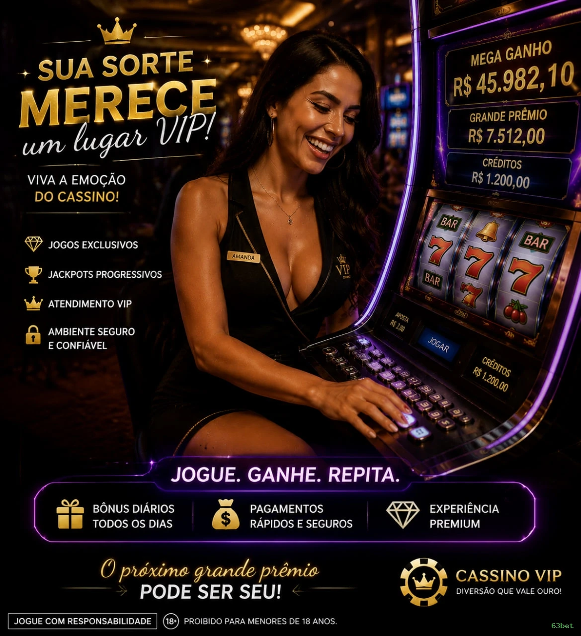 Cadastro rápido e seguro na 63bet